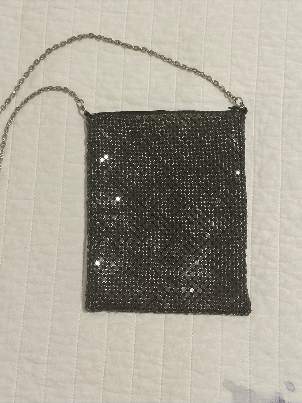 Evening Chainmail Crossbody Bag in Black